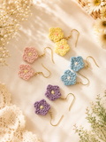 🌸 Handcrafted Flower Earrings 🌸